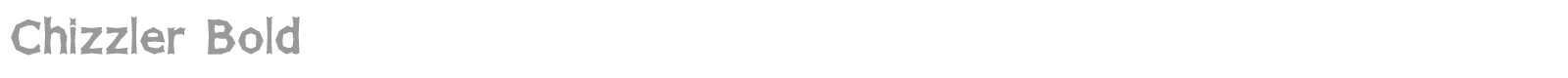 Chizzler Normal font preview